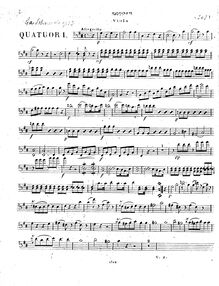Partition viole de gambe, 3 quatuors pour flûte et cordes, Schneider, Georg Abraham par Georg Abraham Schneider