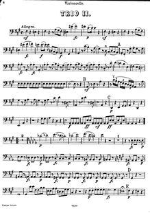 Partition de violoncelle, Piano Trios, Hob.XV:24-26, D Major, G Major, A Major par Joseph Haydn