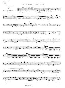 Partition viole de gambe 2 (same as Cello1), corde quintette No.9