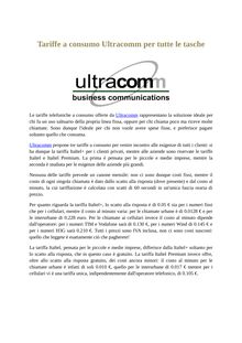 Tariffe a consumo Ultracomm per tutte le tasche