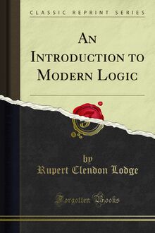 Introduction to Modern Logic