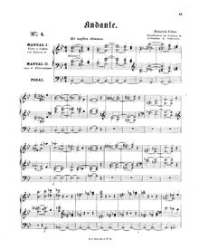 Partition complète, Andante en B-flat major, B♭ Major, Götze, Heinrich