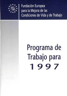 Programa de trabajo para 1997