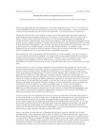 Document de réflexion juin 2010- A. Gilles À propos des projets de ...