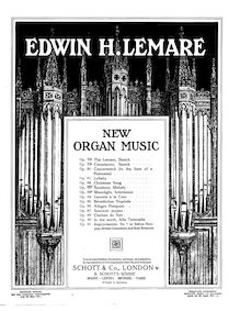 Partition orgue score, Christmas song,  Op. 82, Lemare, Edwin Henry