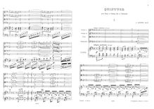 Partition de piano et parties, Piano quintette, D major