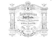 Partition complète, Symphony Hob.I:55, E♭ major, “Der Schulmeister”