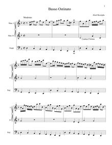 Partition complète, Basso Ostinato, D minor, Kocięda, Józef