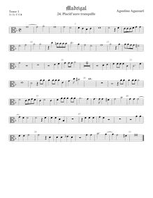 Partition ténor viole de gambe 1, alto clef, Madrigali a 5 voci, Libro 2 par  Agostino Agazzari