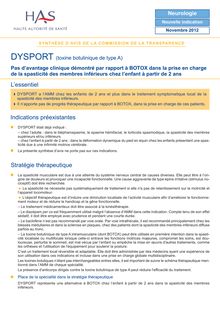 DYSPORT - DYSPORT SYNTHESE CT12379