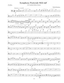 Partition violoncelles, Symphony No.4  Pastorale , Symphony on Canadian Folk Themes par Michel Rondeau