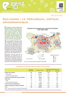 Calvados : le périurbain, moteur  démographique  