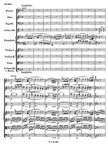 Partition , Larghetto, Piano Concerto No.27, B♭ major, Mozart, Wolfgang Amadeus