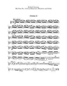 Partition violons I, From Bohemian Fields et Groves (From Bohemia s Woods et Fields)
