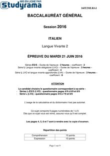 BACS-italien-LV2-sujet-2016