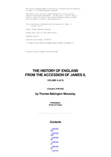The History of England, from the Accession of James II — Volume 4