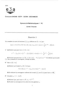 E3A 2000 mathematiques a classe prepa pc