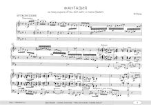 Partition complète, Phantasie für Orgel über den choral  Freu dich sehr, o meine Seele , Op.30