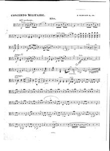Partition de viole de gambe, Concerto Militaire Op.18