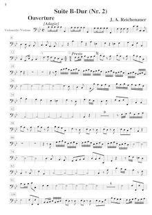 Partition violoncelles / Basses, Ouverture- No.2 en B flat major