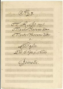 Partition Sonata No.3, 7 Trio sonates, D, G, D, G, C, D, G, Jommelli, Niccolò