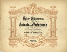Partition couverture couleur, Andante und Variationen für zwei pianoforte