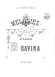 Partition complète, Melodies Sentimentale, Ravina, Jean Henri