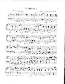 Partition complète, Piano Sonatina No.2, Op.147, Heller, Stephen