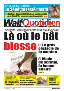 Walf Quotidien n°8825 - du jeudi 26 août 2021