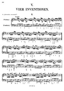 Partition No.2 (seulement), 10 Inventions, 10 Invenzioni a violino solo