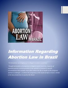 Information Regarding Abortion Law in Brazil