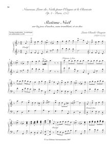 Partition , Noël sur les jeux d’anches, sans tremblant, et en duo (Modernized notation), Livre de Noëls