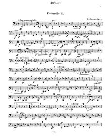 Partition violoncelle 2 (alternate pour basse), Septett No.1 Op. 74