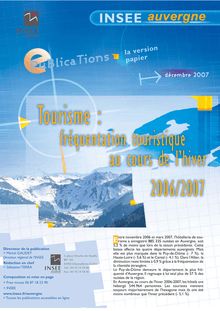 Tourisme : fréquentation touristique au cours de l hiver 2006/2007