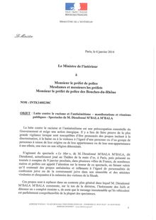 Annulation des spectacles de Dieudonné - La circulaire de Manuel Valls aux préfets