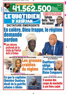 Le Quotidien d’Abidjan n°3083 - du mardi 27 avril 2021