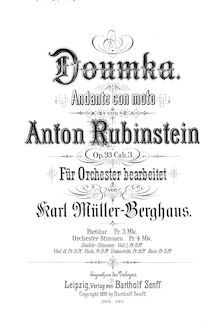 Partition compléte, Verschiedene Stücke, Op.93, Rubinstein, Anton