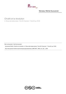 Chvéïk et la révolution - article ; n°1 ; vol.58, pg 55-59