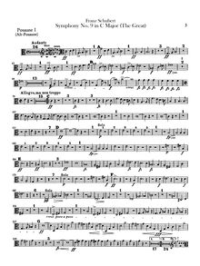 Partition Trombone 1, 2, 3 (Alto, ténor, basse), Symphony No.9, Die »Große« (“The Great”)