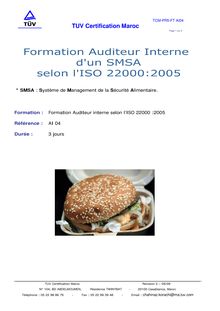 AI04 audit interne agroalimentaire 22000 2005