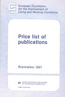 Price list of publications