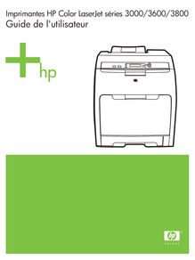 Notice Imprimantes HP  Color LaserJet 3800n