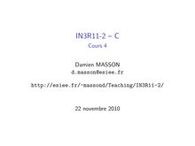 IN3R11-2 – C - Cours 4