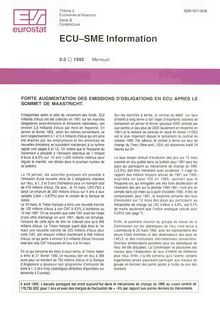 ECU-SME Information. 2-3/1992 Mensuel