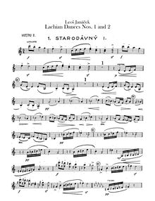Partition violons II, Lašské Tance, Janáček, Leoš par Leoš Janáček