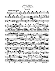 Partition basson 1, 2, Richard III, Smetana, Bedřich