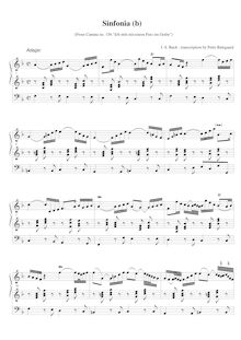 Partition Version 2, Ich steh mit einem Fuss im Grabe, Bach, Johann Sebastian