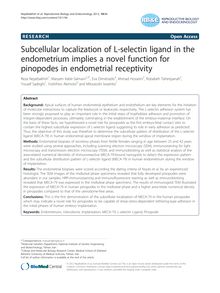 Subcellular localization of L-selectin ligand in the endometrium implies a novel function for pinopodes in endometrial receptivity