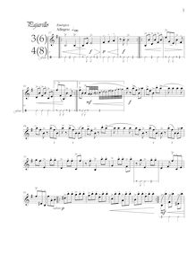 Partition , Pajarillo (, partie 1), Work pour alto saxophone solo