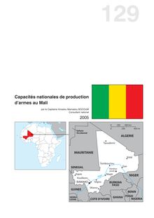Capacités nationales de production d armes au Mali